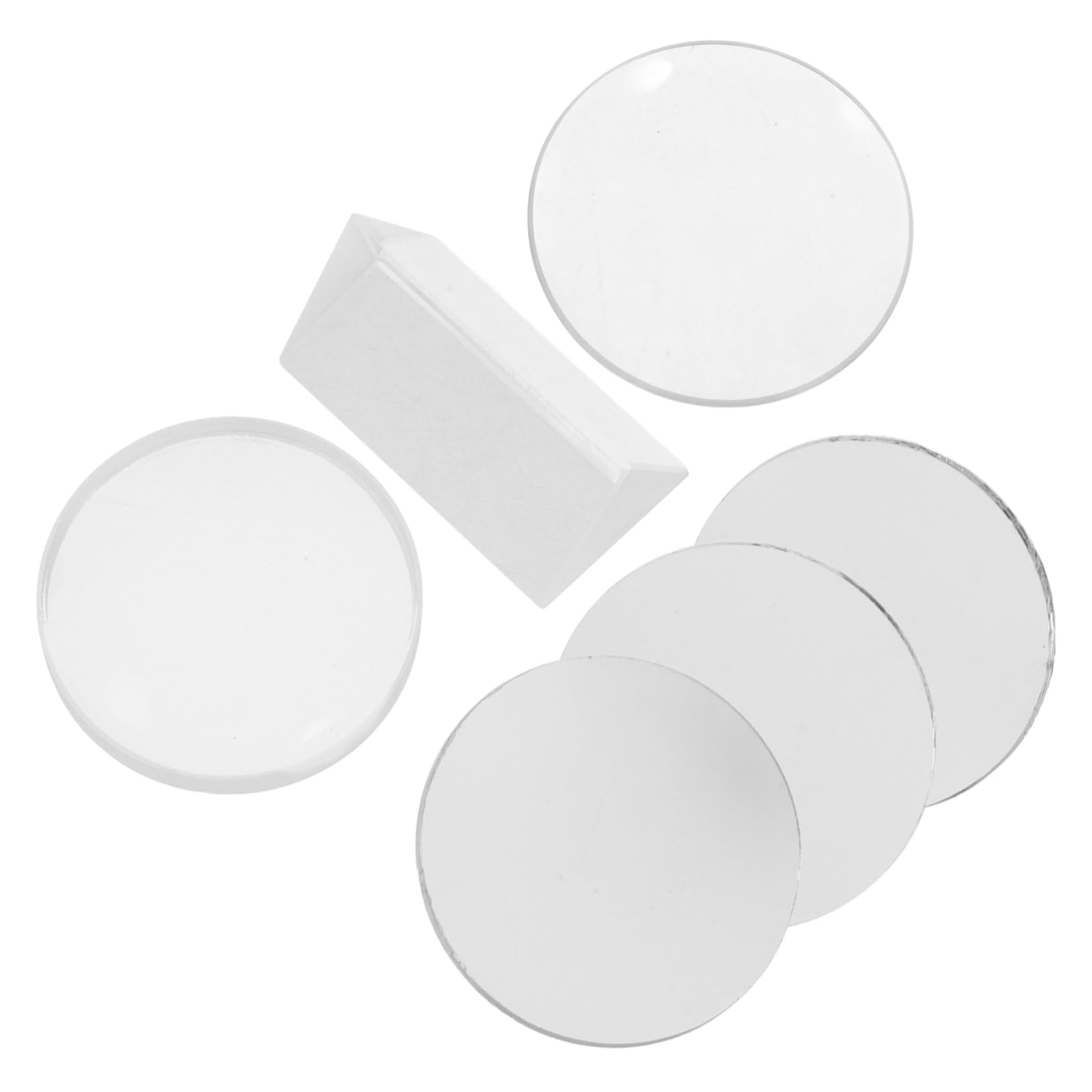 CIYODO 1 Set Optical Lens Magnifying Lens Convex Lens for Equipment Science Teaching Tools Lens for Magnifier Lenses Physics for Laboratory Round Convex Lens Physics Kit Transparent Glass