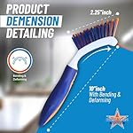 Bring It On Grout Cleaning Brush – Crevice Cleaning Brush with Stiff Nylon Bristles – 8-inch Heavy-Duty Grout and Tile Cleaner Brush – Scrubbing Brush for Corners, Bathroom, Kitchen, Tile, 2 Pack - Image 4