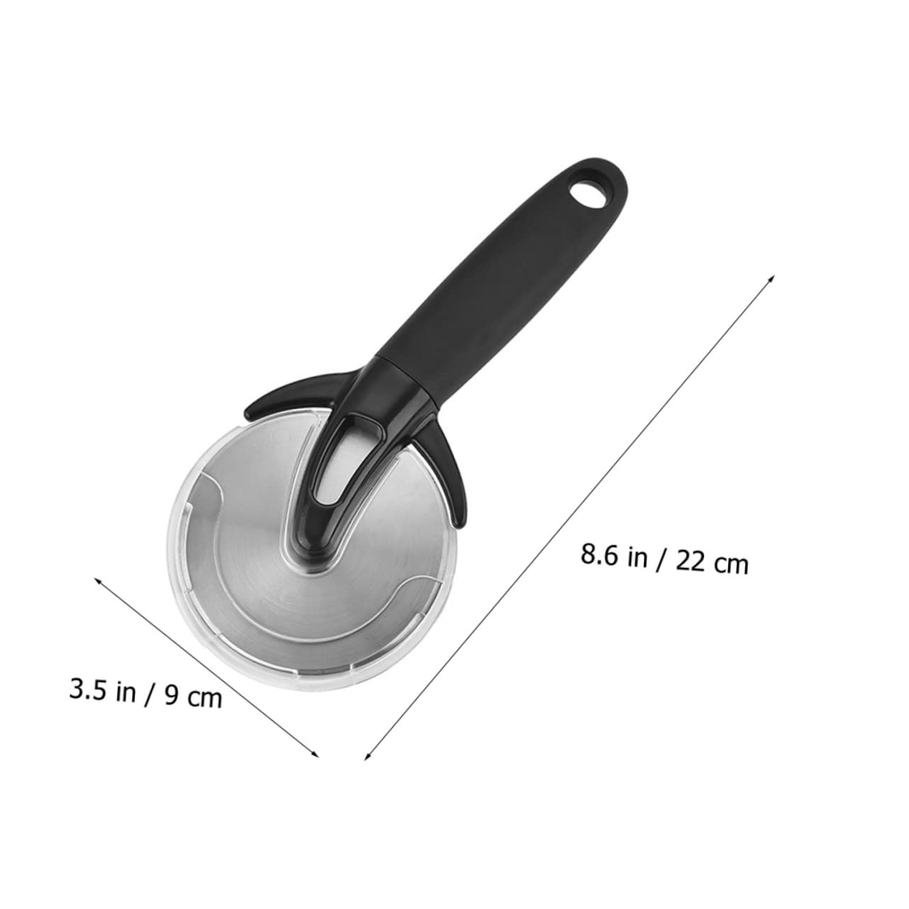 Cabilock Stainless Steel Pizza Cutter with Skid Handle Food Grade Kitchen Slicer Tool for Pizzas Cheesecakes and More Non Deformable Multipurpose Kitchen Essential