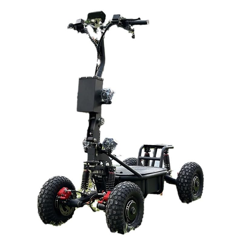 14 Inch Four-Wheel Off-Road Electric Scooter 3600W60V52Ah Rear Motor Drive Top Speed 45km h 120km Long Range All