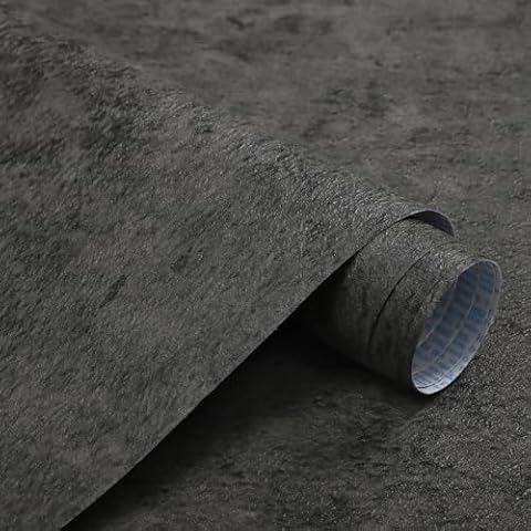 CiCiwind Dark Gray Concrete Wallpaper Cover