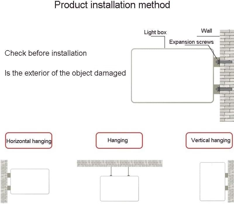 Doppelseitige Leuchtkasten Bulletin Boardhalter LED Leuchtkasten Einkaufsboard Doppelseitige Menütafel mit Hintergrundbeleuchtung für den Außen(Black-a,70x50cm)