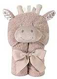 Stephan Baby Terry Plush Hooded Bath Towel, Giraffe, 0-24 Months