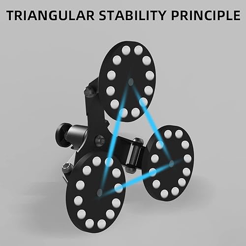 Miniatura 6 de Soporte magnético de cámara de acción resistente para GoPro 13/12/11/10, soporte de cámara magnético de metal resistente con trípode de 360° con