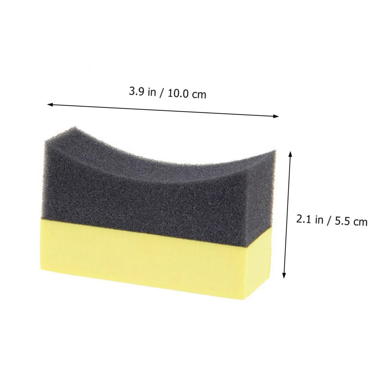Cabilock 5 Series Esponja De Lavado De Autos Esponja De Coche Aplicador De Brillo De Llantas De Limpieza Almohadillas De Cera Lavar Húmedo Suave Largo Compuesto PE 10 Piezas X 5
