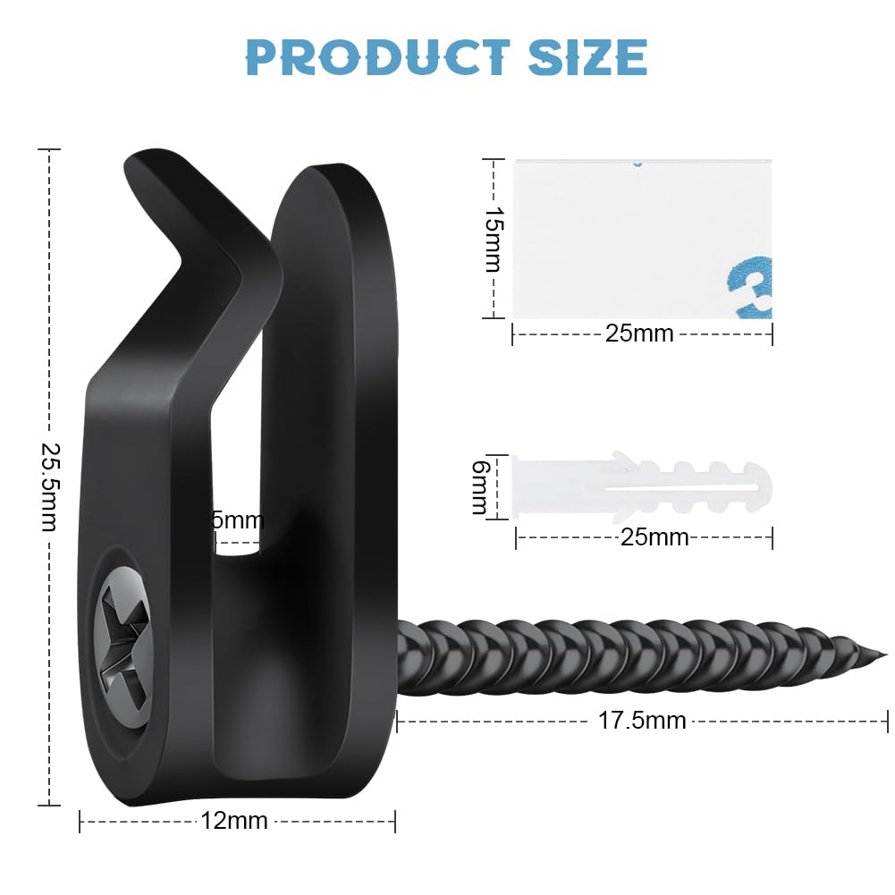 HOTUT Ganci a Vite Q-Hanger, 20 Pcs Ganci da Soffitto a Vite in Metallo, Ganci per Luce Esterna Interni, Ganci Avvitabili per Interni Esterni Appendere Piante in Vaso, Decorazioni Natalizie, Lanterne