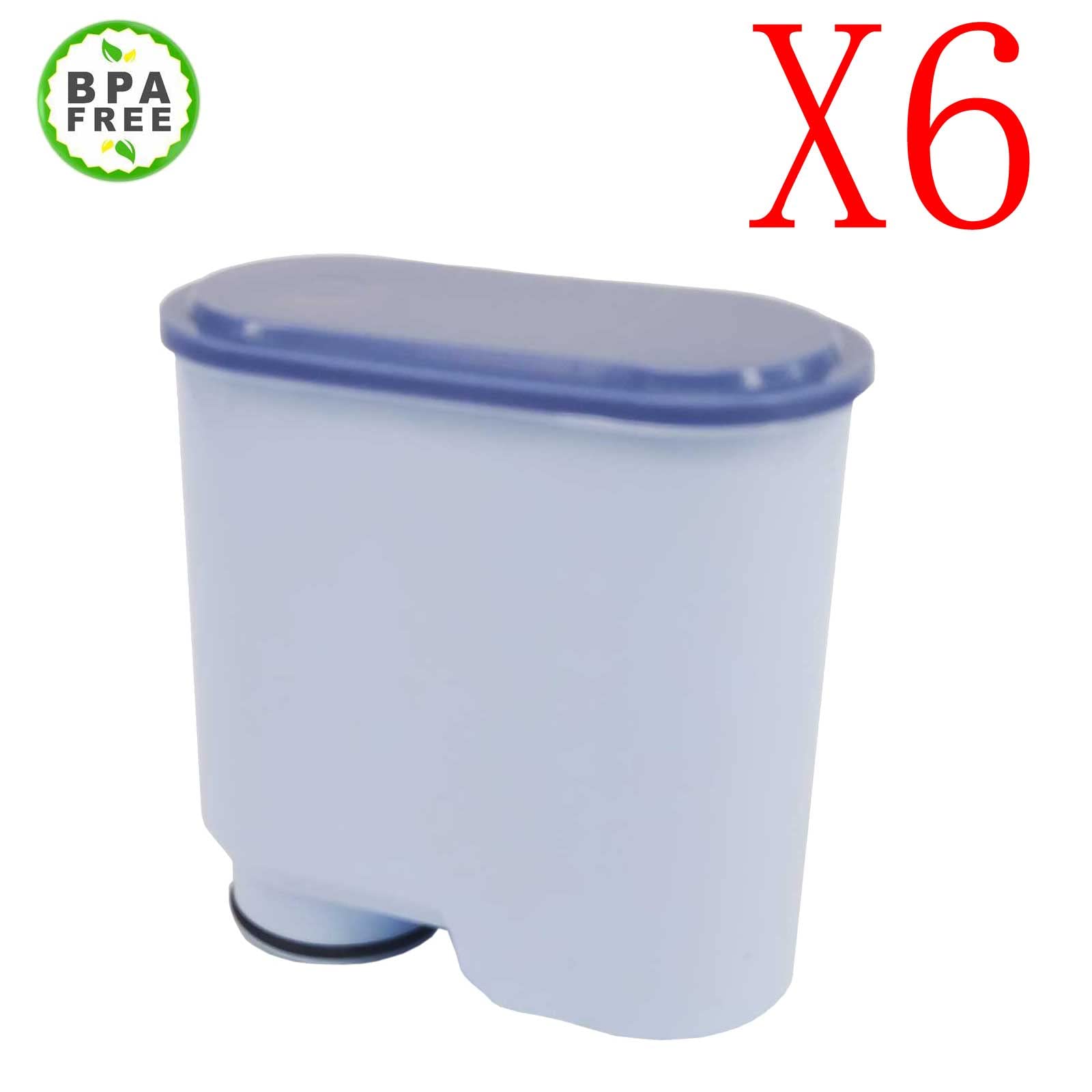 Lot de 6 filtres à eau pour machines à café automatiques Saeco et Philips AquaClean CA6903/10, CA6903/22, CA6903, CA6707, Série 3100, 4000, 5000, 421946039401, 421944050461
