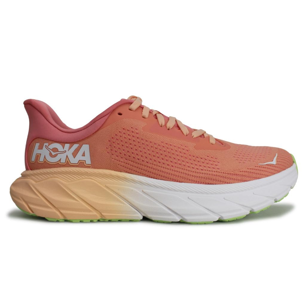 HOKA Womens Arahi 7 Textile Papaya Coral Trainers 8.5 US