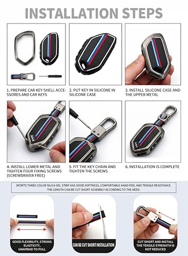 Image of Metalyx Key Cover for Kia Seltos 2026 || HTK HTK(O) HTX HTX(A) GTX GTX(A) || Smart Metal Key Fob Case with Keychain || Anti Scratch | Fall Safe | New Seltos 2025 Facelift KeyFob Case