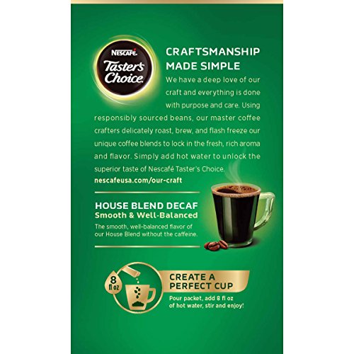 Nescafe Taster's Choice Decaf 5 Piece House Blend Instant Coffee Single Serve Sticks, 5 Count (Pack Of 1) #TOP1