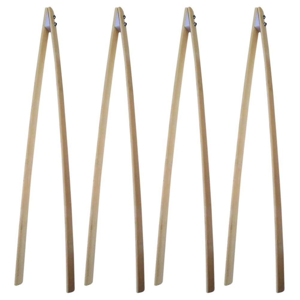 Zerodeko 4-Teiliges Müllsammler Set Mit Bambus Müllzange Wiederverwendbar Tragbar Greifwerkzeug Für Outdoor Müllaufnahme Und Hohe Regale