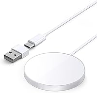 Vista 11 de Cargador MagSafe, almohadilla de carga inalámbrica magnética para iPhone 17/17 Pro/17 Pro Max/Air/16 15 14 13 12 Pro Max Plus mini y AirPods 2 3