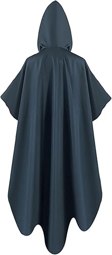 Miniatura 6 de Ruziyoog Bata medieval con capucha vintage para mujer, bata de longitud completa con capucha para cosplay, Halloween, capa de bruja para usar al