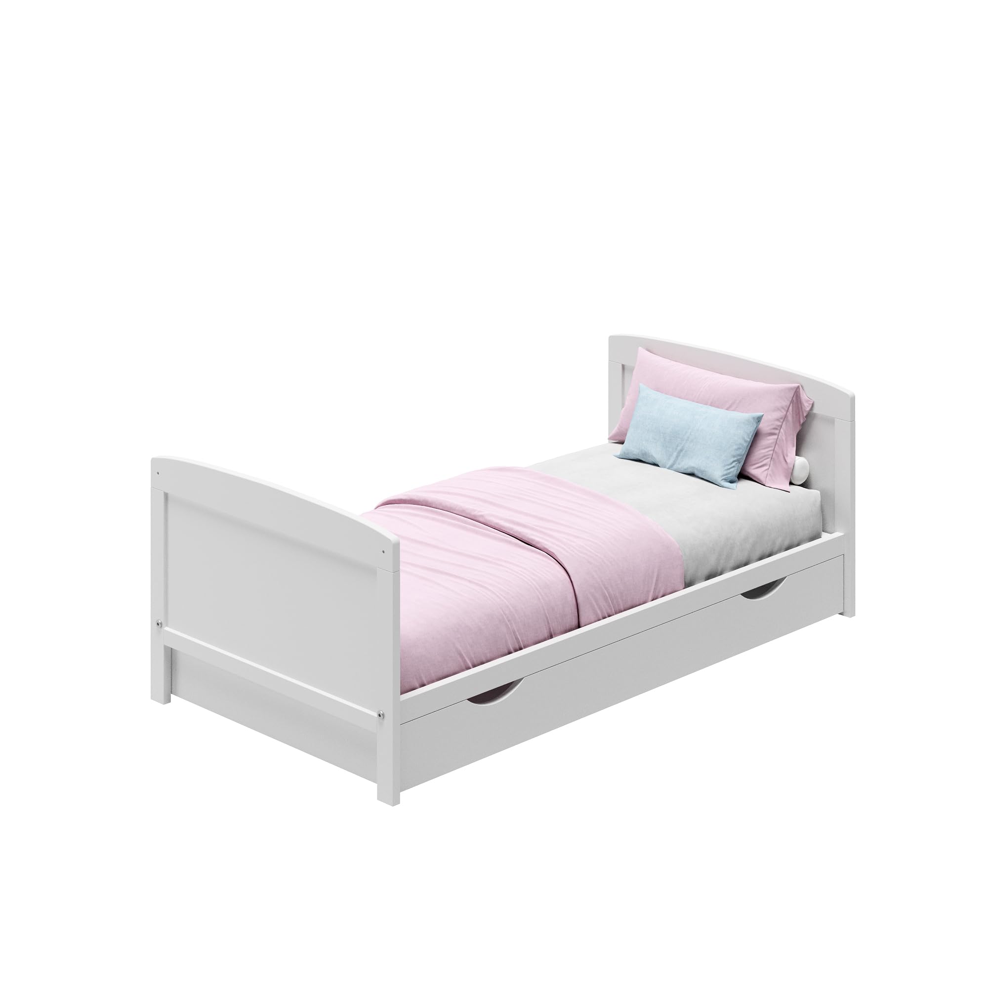 Cuna de bebé 70x140 con cajón, cuna con rejillas, cuna infantil, altura regulable y barras extraíbles con colchón | otras medidas: 60x120 cm | 70x140 cm: desde el nacimiento hasta los 6 años, color