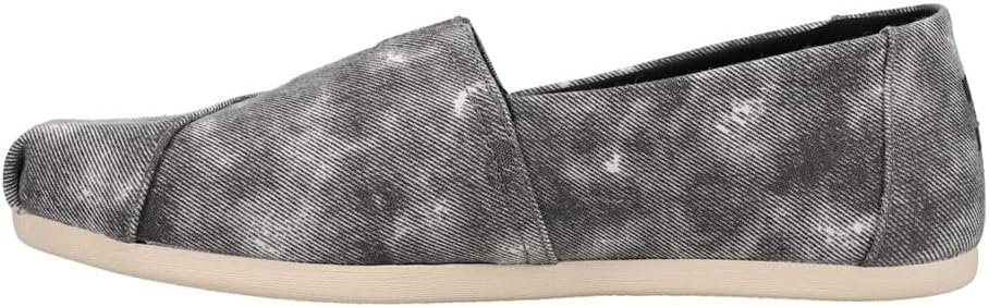 TOMS Womens Alpargata Distressed Slip On Flats Casual - Black - Size 9 B
