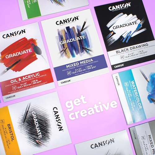 Canson C31250P039 Graduate Watercolor Pad, Foldover, 9X12 Inch, 20 Sheets | Artist Paper thumb #5