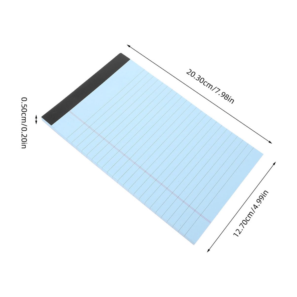NUOBESTY 8 bloc-notes juridique couvercle ruban adhésif double face robuste manuel bi Cahier de cours Cahier de prise de notes bloc-notes pour les étudiants petits blocs-notes légaux Papier