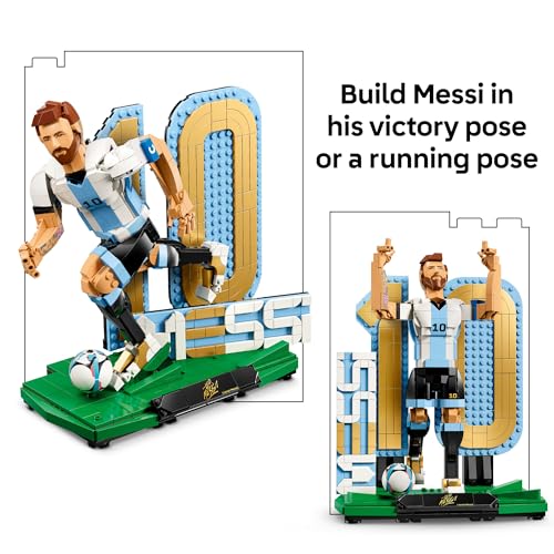 LEGO Editions Lionel Messi – Soccer Legend - Building Set for Boys & Girls, Ages 12+ - Collectible Soccer Gift with Plaque - Kids Bedroom or Shelf Decor - 43015 - Image 3