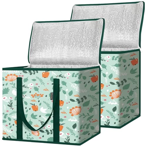 BALEINE Insulated Reusable Grocery Bags (2-Pack)