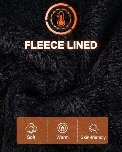 Yundobop Men's Heavy Pullover Hoodies Sherpa Fleece Lined Thick Winter Warm Hooded Sweatshirt with Kangaroo Pocket2