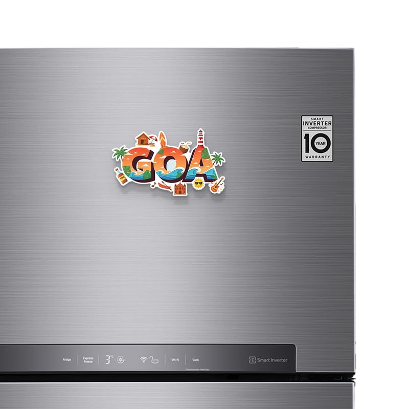 Image of Goa Fridge Magnet, Glossy Finish, Stylish Magnet for Fridge, Wardrobe & Metal Surfaces