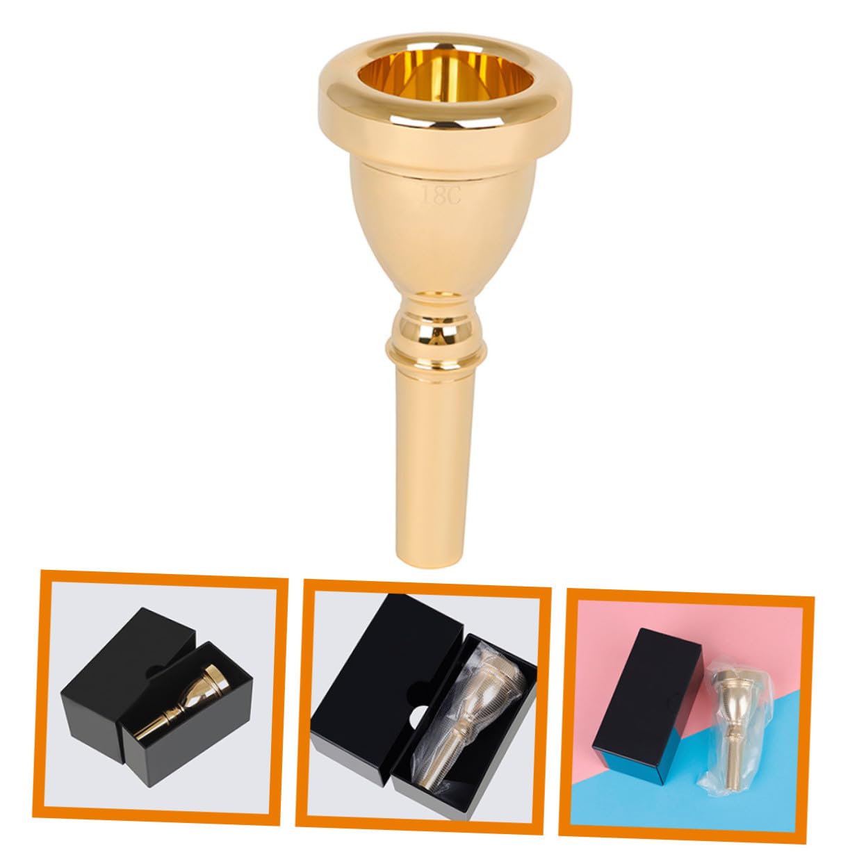 GALPADA Tuba Mundstück 14mm Messing Ersatz Mundstück Musikinstrument Zubehör für Brass Instrumente