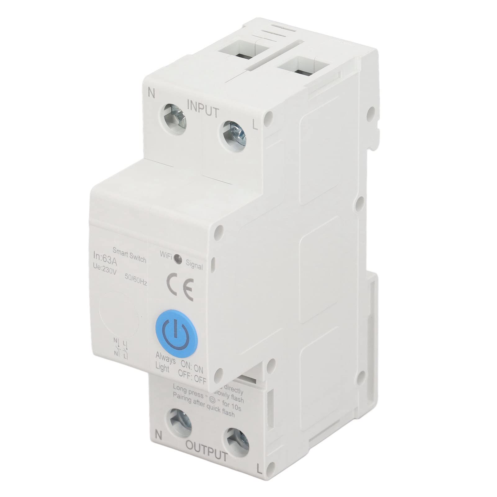 Para el interruptor de circuito inteligente Zigbee 2P 63A Control de voz de la aplicación Circuito de control remoto Interruptor con AC230V de medición