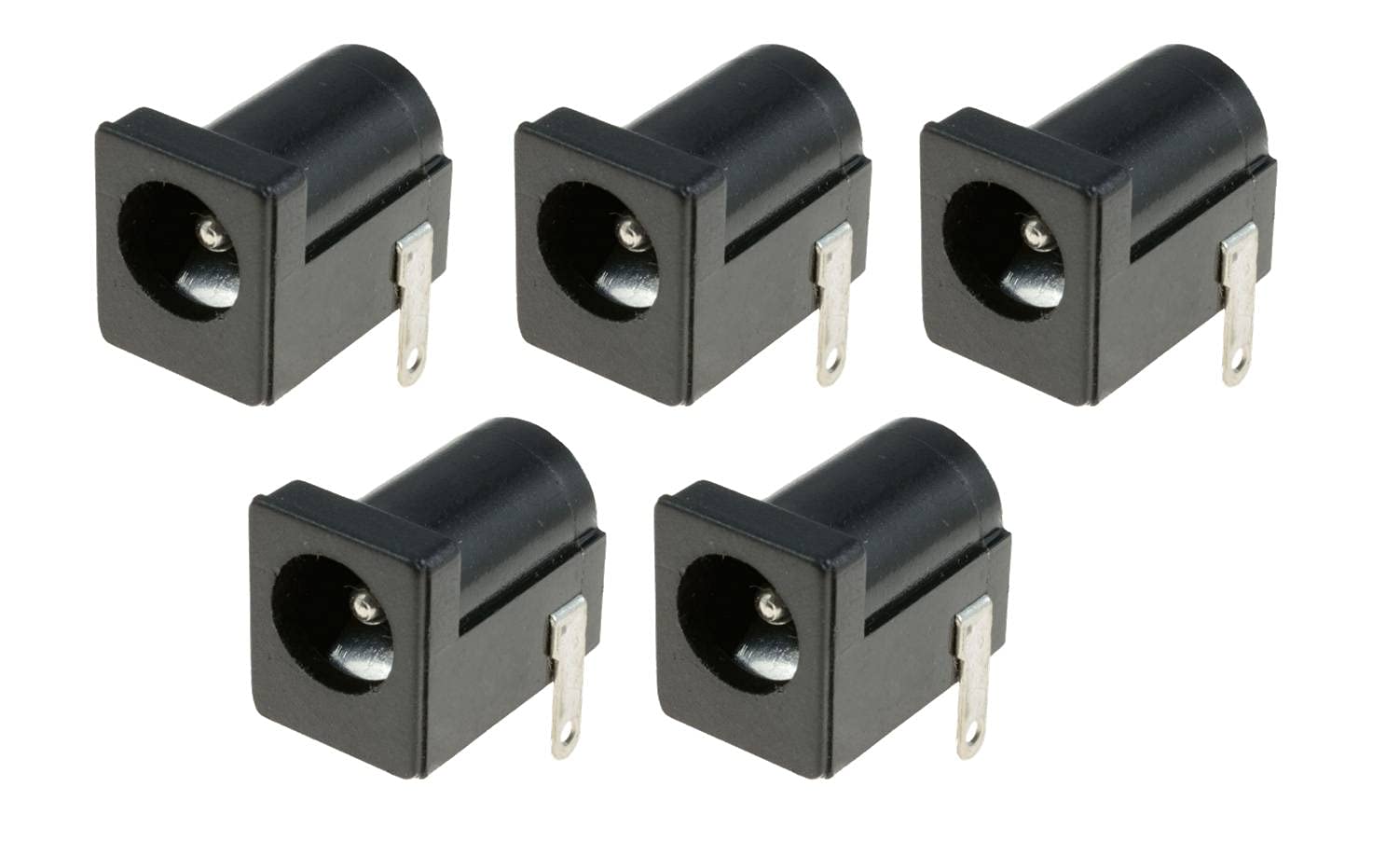 INSIGNIA LABS - 12V DC Female Power Supply Jack Socket Connector with Round Panel PCB Mount (Pack of 5) (B09BL1QSQ2) Amazon Price History, Amazon Price Tracker