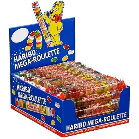 Haribo Mega Roulette Weingummi Rollen Fruchtgummi 40 Stück Cover