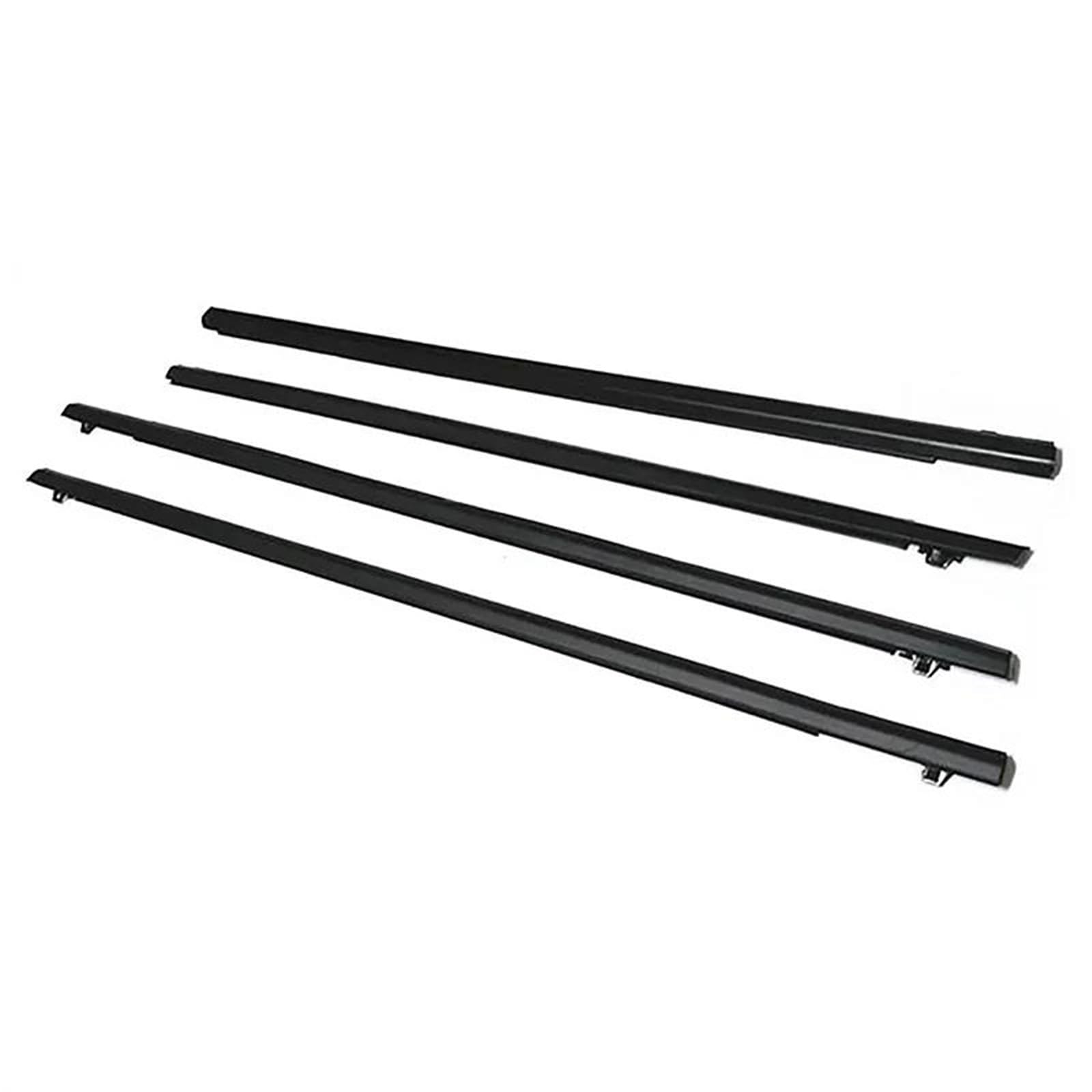 4 guarnizioni per finestrini e Portiere Auto, compatibili con i Modelli 2009 2010 2011 2012 2013 2014, Impermeabili, in Gomma.