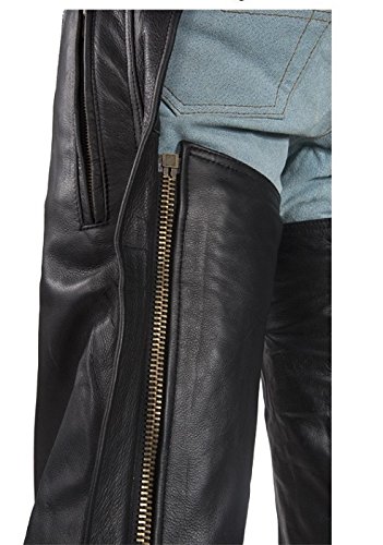 Amazon | レザーバイカーチャップスwithファスナーポケット 2XL-Thigh