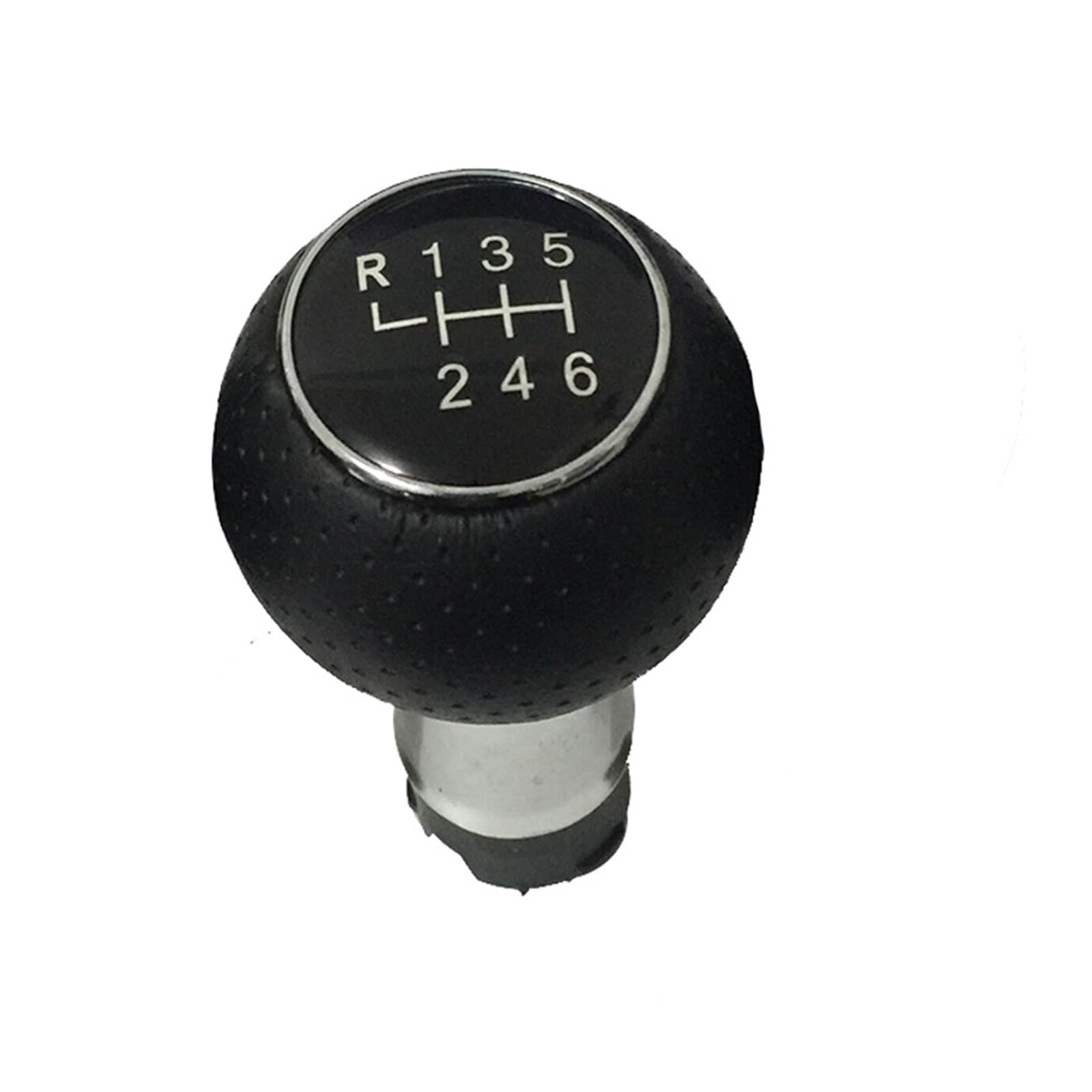 Wphlyz R123456 Gear Knob Head Change Lever Knob For A3 For S3 8L Black 5 Speed Gear Shift Stick Lever Knob Gaiter Gaitor Boot Cover 12Mm(R123456 Gear Knob)