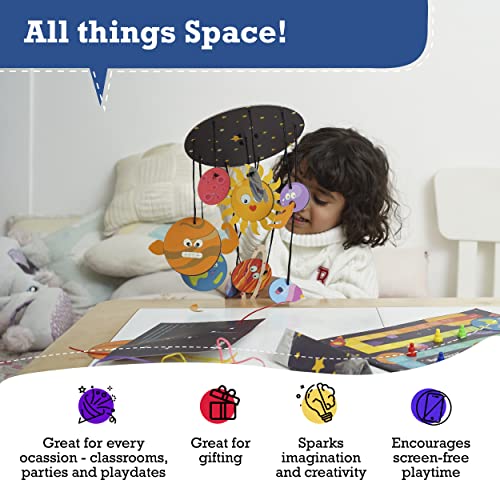 Space Science Craft Kit Gift 6-In-1 | Arts Crafts Space Toy For Kids Ages 6-8 | Gifts For Boys And Girls Aged 6,7,8,9,10 Year Olds | Solar System Toys For Kids #TOP4
