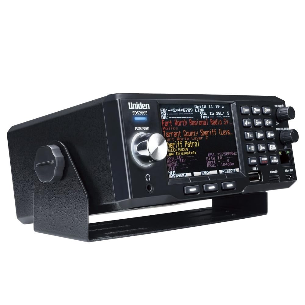 SDS-200ED UNIDEN Scanner PORTÁTIL 25-512MHz, 758-960MHz y 1240-1300 MHz Am, FM, NFM, WFM o FMB y DIGITALI