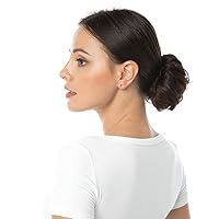 Vista 8 de Bella Hair - Rodete de extensión de cabello 100 % humano para banda elástica, extensión de cola de caballo ondeada, rizada o desordenada
