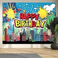 1 Pancarta de Fondo para Fiesta de cumpleaños con temática de