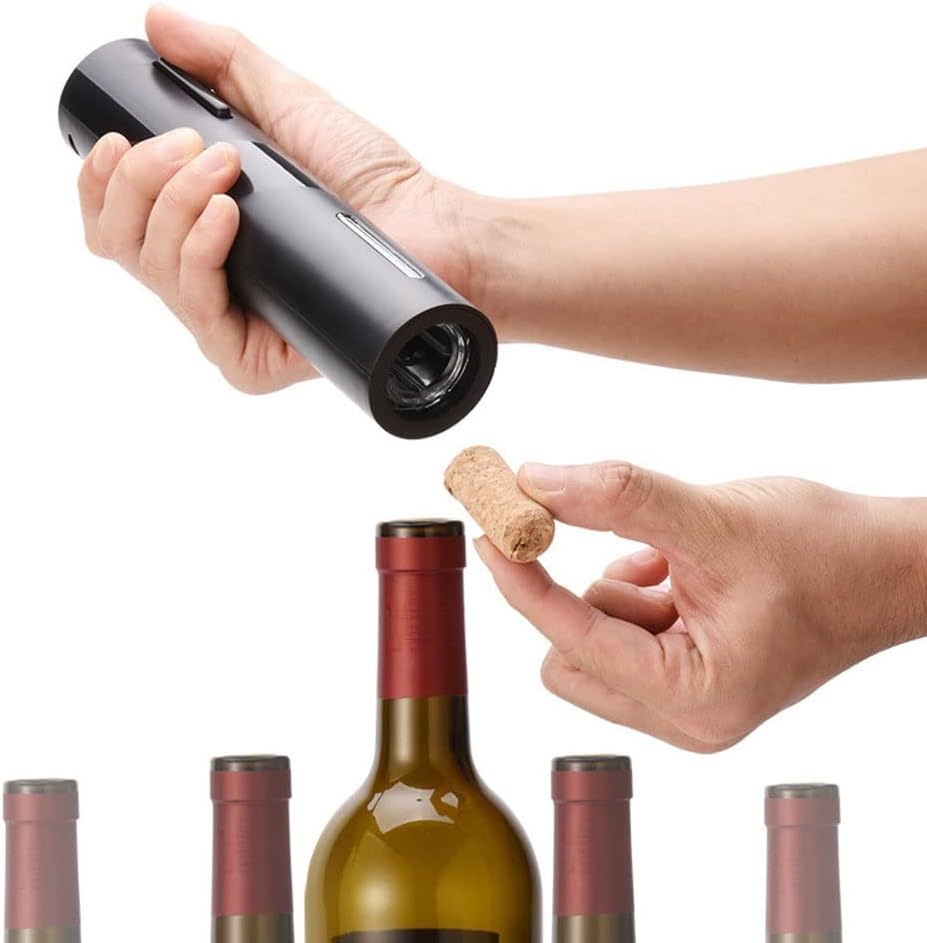 Electric Wine Opener with USB Charging, Cordless Electric Wine Bottle Opener Set with Pourer, Foil Cutter, Vacuum Preservation Stoppers