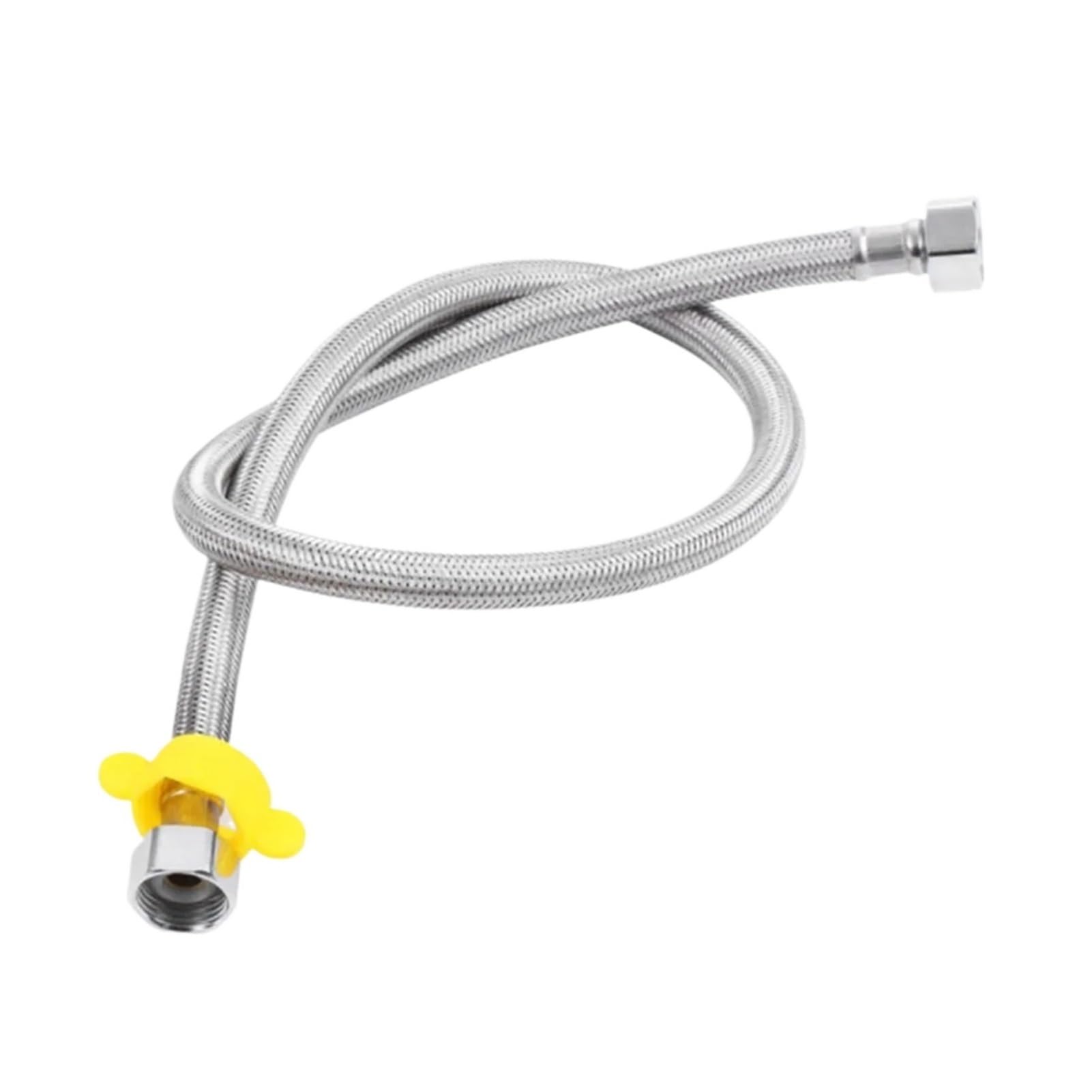 ZYCHSJXA 30/50cm 1/2 Inch Stainless Steel Plumbing Braided Hose Faucet Water Pipe for Kitchen Bathroom(50CM)
