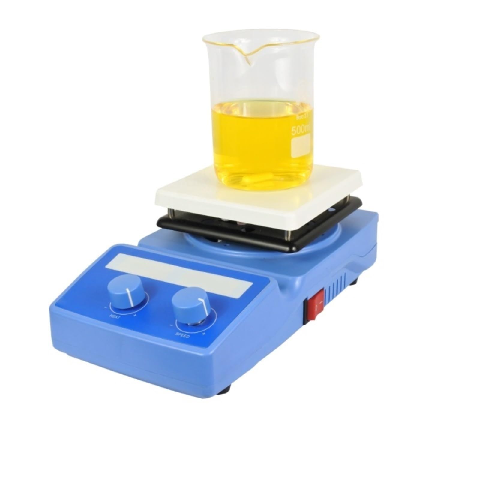 Zxzzas One Color Magnetic Stirrer, Flat Heating Magnetic Stirrer Intelligent Constant Temperature Digital Display Magnetic Stirrer Heating Plate