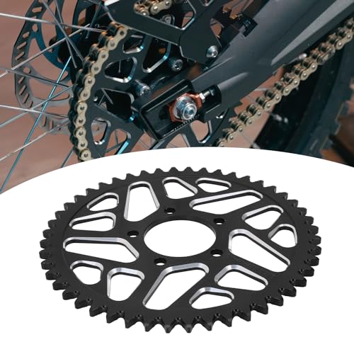 Runfarr Pignone per Moto da 48 Denti,Pignone Posteriore per Sur-Ron S/X X160/X260 Talaria Sting Sur Ron Elettrico Light Bee-Nero