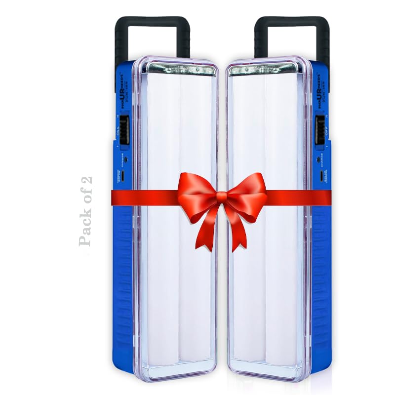 Image of Pick Ur Needs Rechargeable Home Emergency Lantern 60 SMD Tube Floor Lamp Light (Drak Blue)