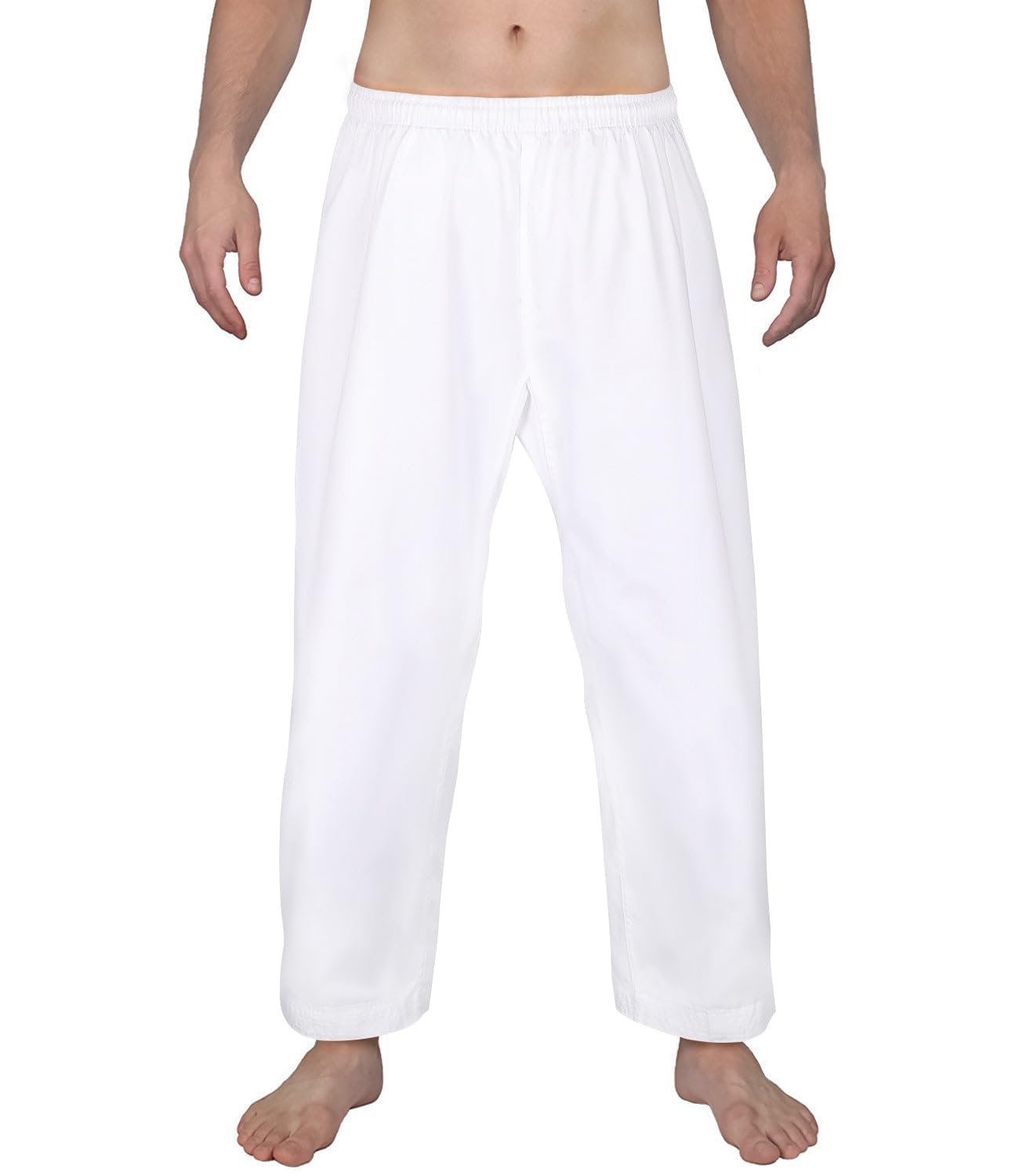 FitsT4 SportsKarate Pants 8oz Middleweight Elastic Waist Martial Arts Pants Perfect for Training or Competition, 000-5