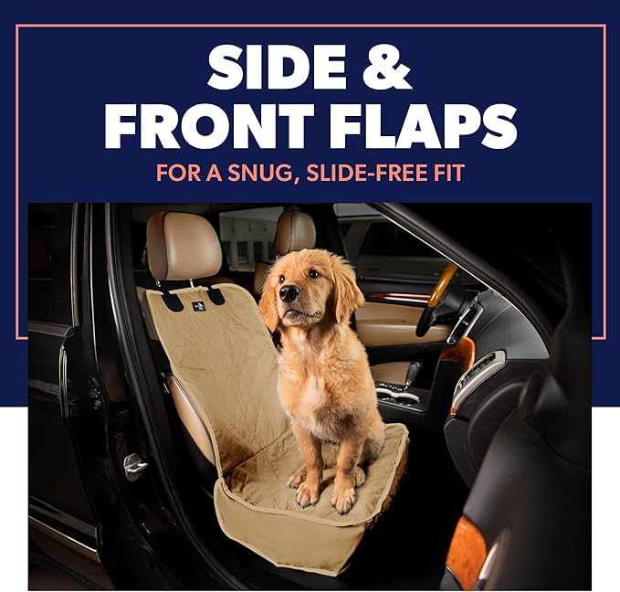 Image of Dog car seat Cover (Beige, Frount Car Seat Cover)