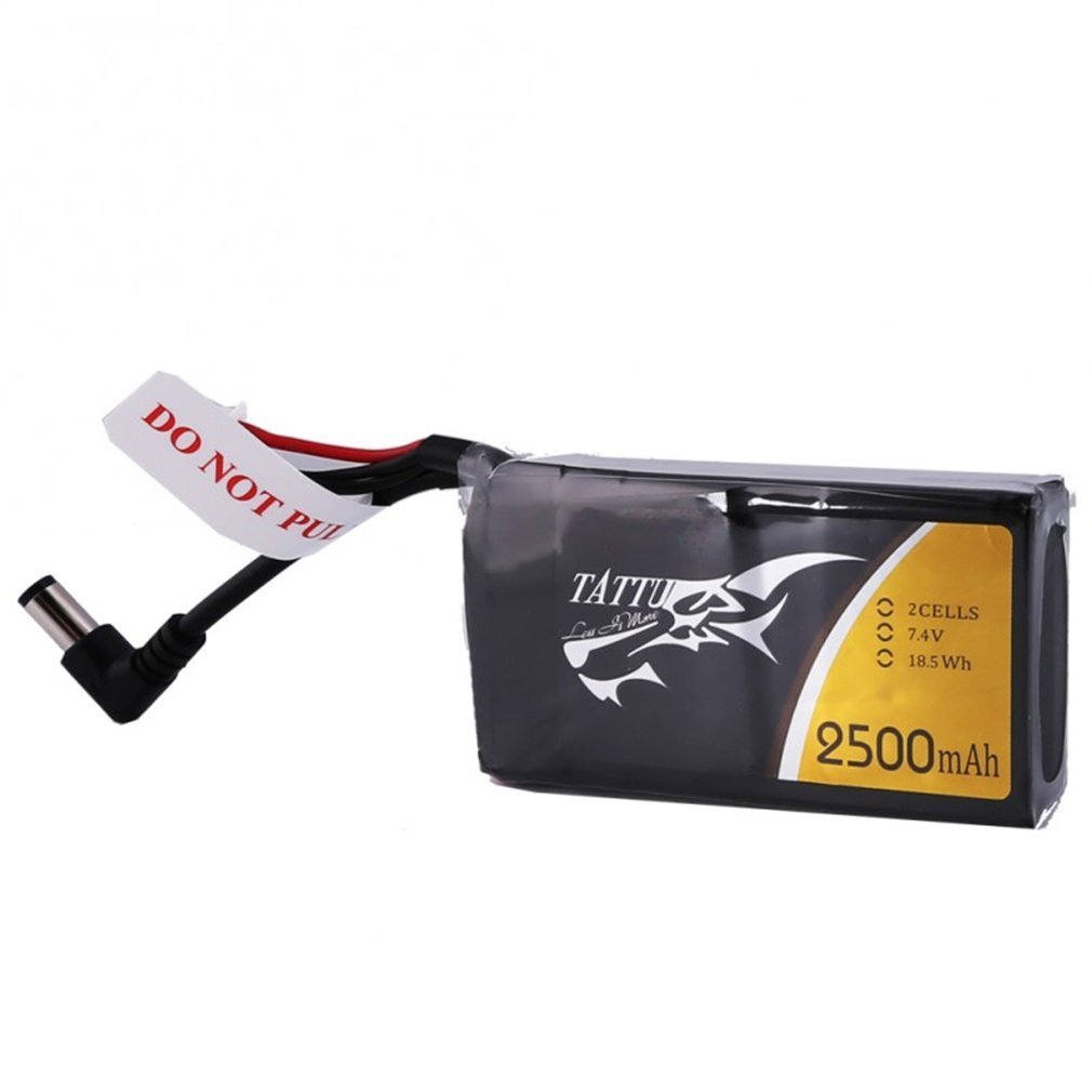 TATTU 2500 mAh 2S 7,4 V zapasowy akumulator Lipo z wtyczką DC3,5 mm do gogli Fatshark