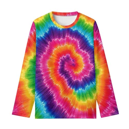 Image of Renewold Boys Girls Tees Kids T-Shirt Long Sleeve Crewneck T Shirts Casual Athletic Tops Clothing for Home School Travel