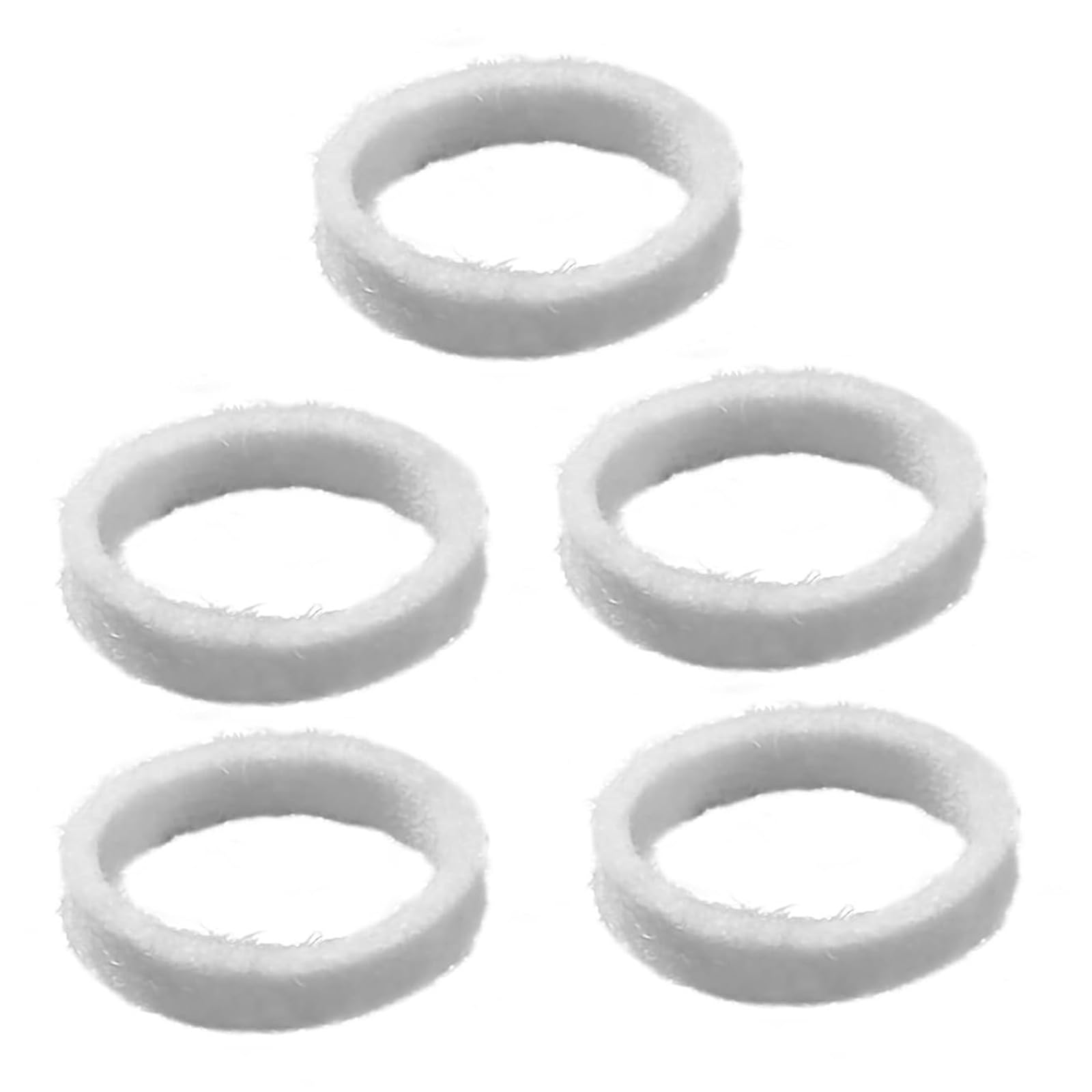 Kalttoy Of 5 Wool Felt Sealing Pads Vibrations Proof Washer Suitable for Coffee Machine and Grinder Vibrations Reduction Coffee Grinder Felt Washer