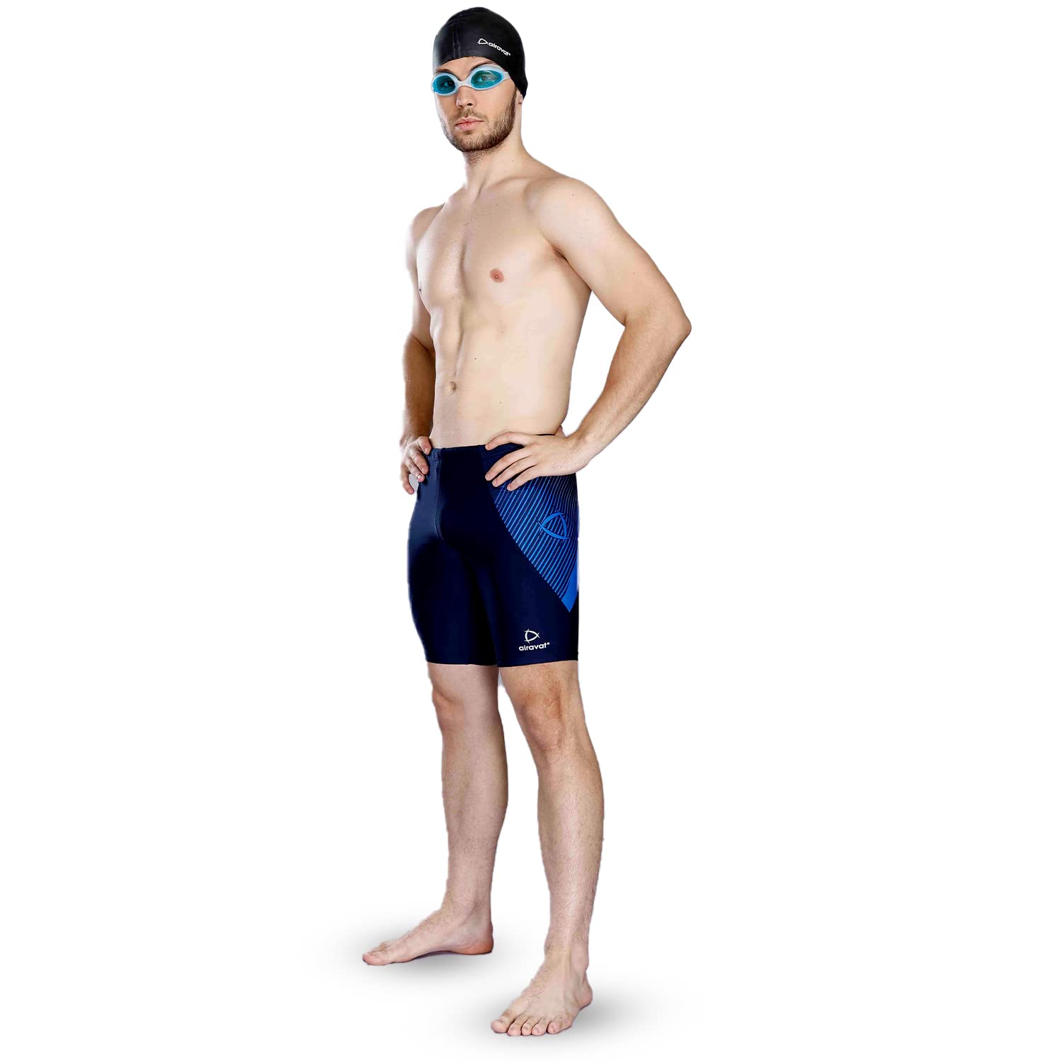 AIRAVAT Swimming Jammer, Swim Wear, 1512 Fierce Swimming Short for Men, Quick Drying,Swimming Costume for Men (3XL, Blue) 4