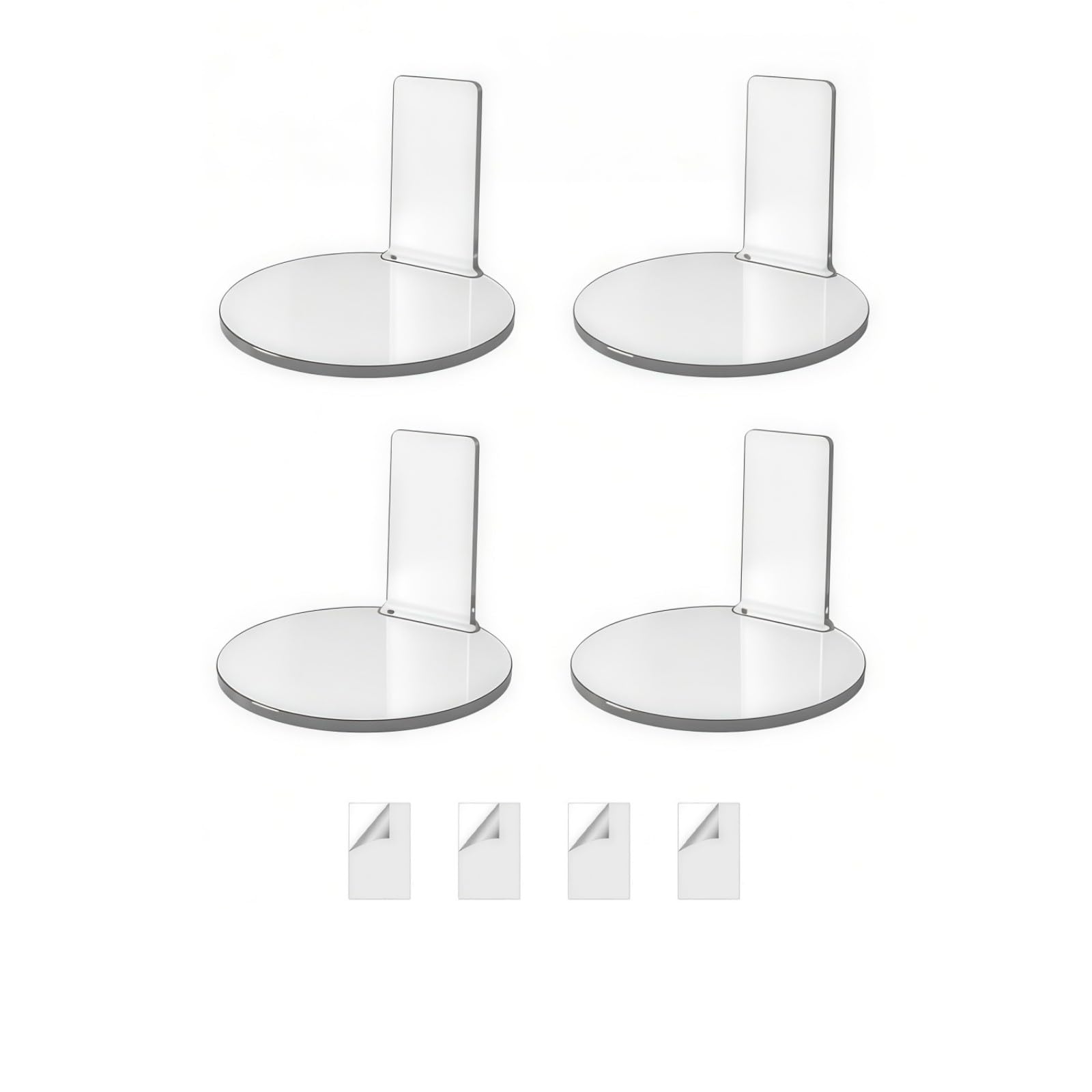 Kaeltsyn 4pack Multifunctional Acrylic Display Stand Versatiles for Figures Models Toy Enhancing Space Aesthetic Multifunctional Display