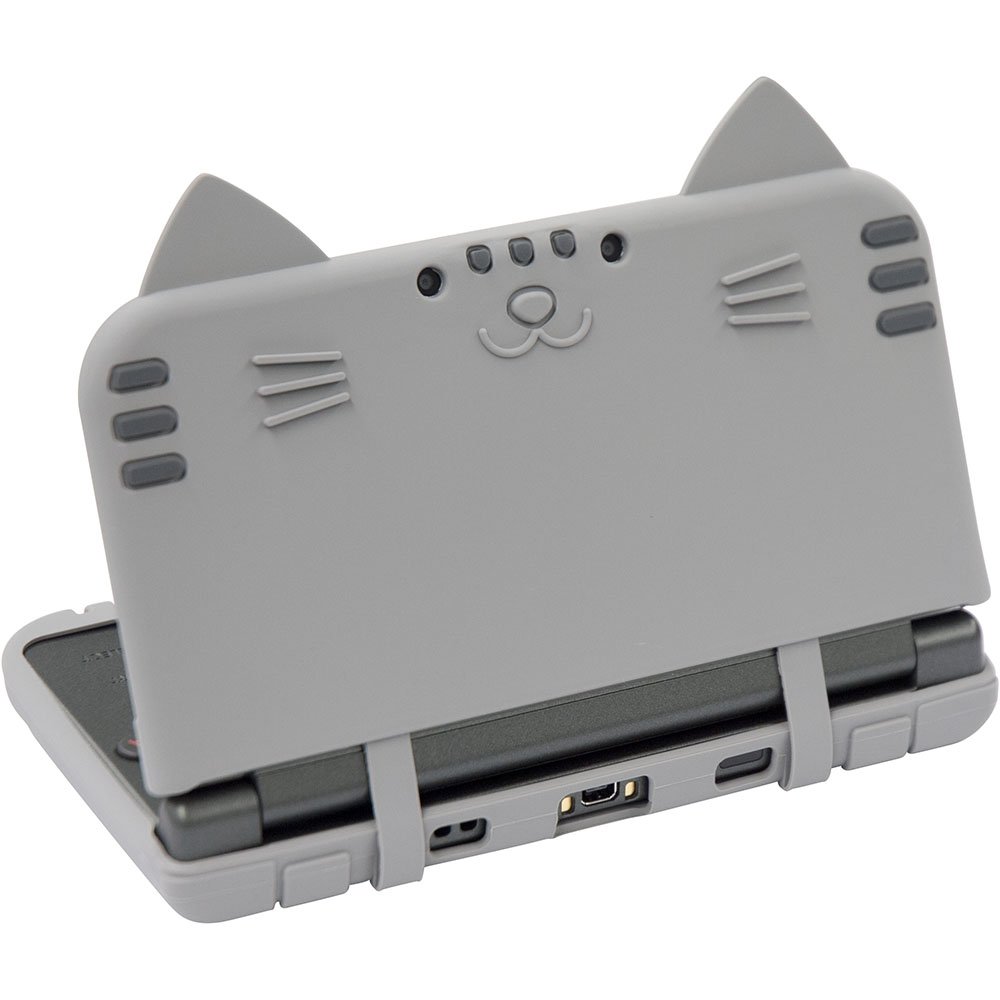 CYBER ・ シリコンカバー ねこにゃん DX (New 3DS LL用) さば : Amazon 
