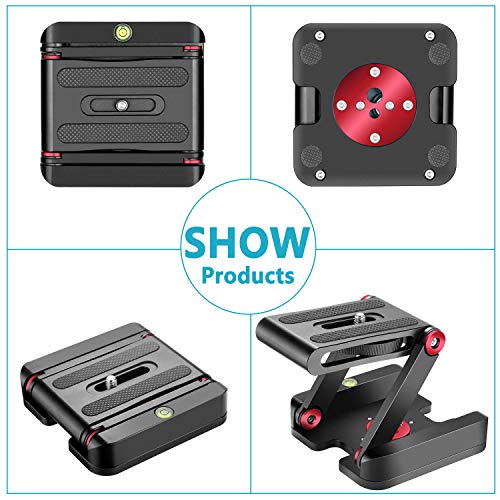 NEEWER faltende Z Flex Neigungs Kopf Stativ Kugelkopf mit Schnellwechselplatte QR Platte -Aluminiumlegierung… – Bild 7